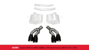 Cadillac CTS-V Performance Exhaust - CORSA Performance - Corsa Pro-Series Tip Kit - Black PVD - `16-`19